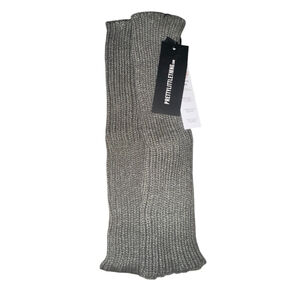 Women's PRETTYLITTLETHING Gray Ribbed Knit Arm Warmers One Size